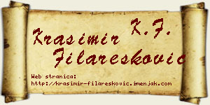 Krasimir Filaresković vizit kartica